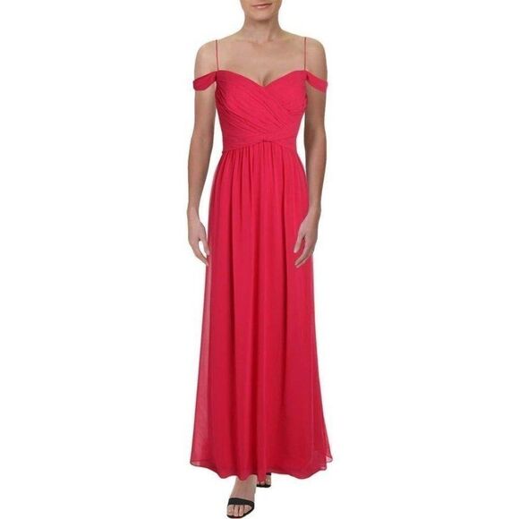 Size 2 Ralph Lauren Ruched High Waist Full Dress - Picture 1 of 1